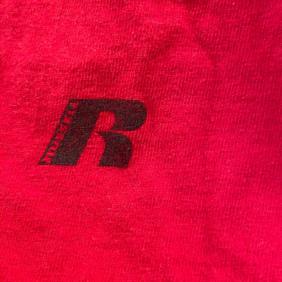 U of M T-shirt Ole Miss rebels football Russell university of Mississippi red M - Picture 7 of 7